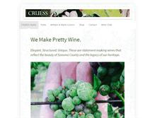 Tablet Screenshot of cruesswine.com